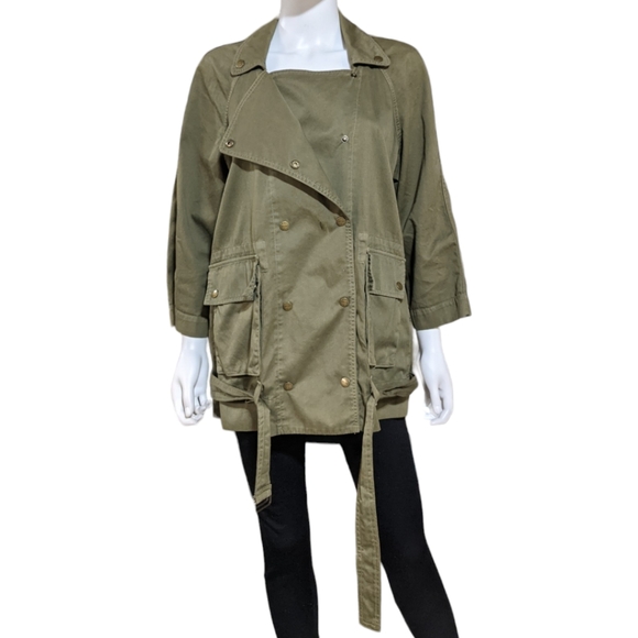 Current/Elliot Military Green Infantry Jacket, 0 - Picture 9 of 12